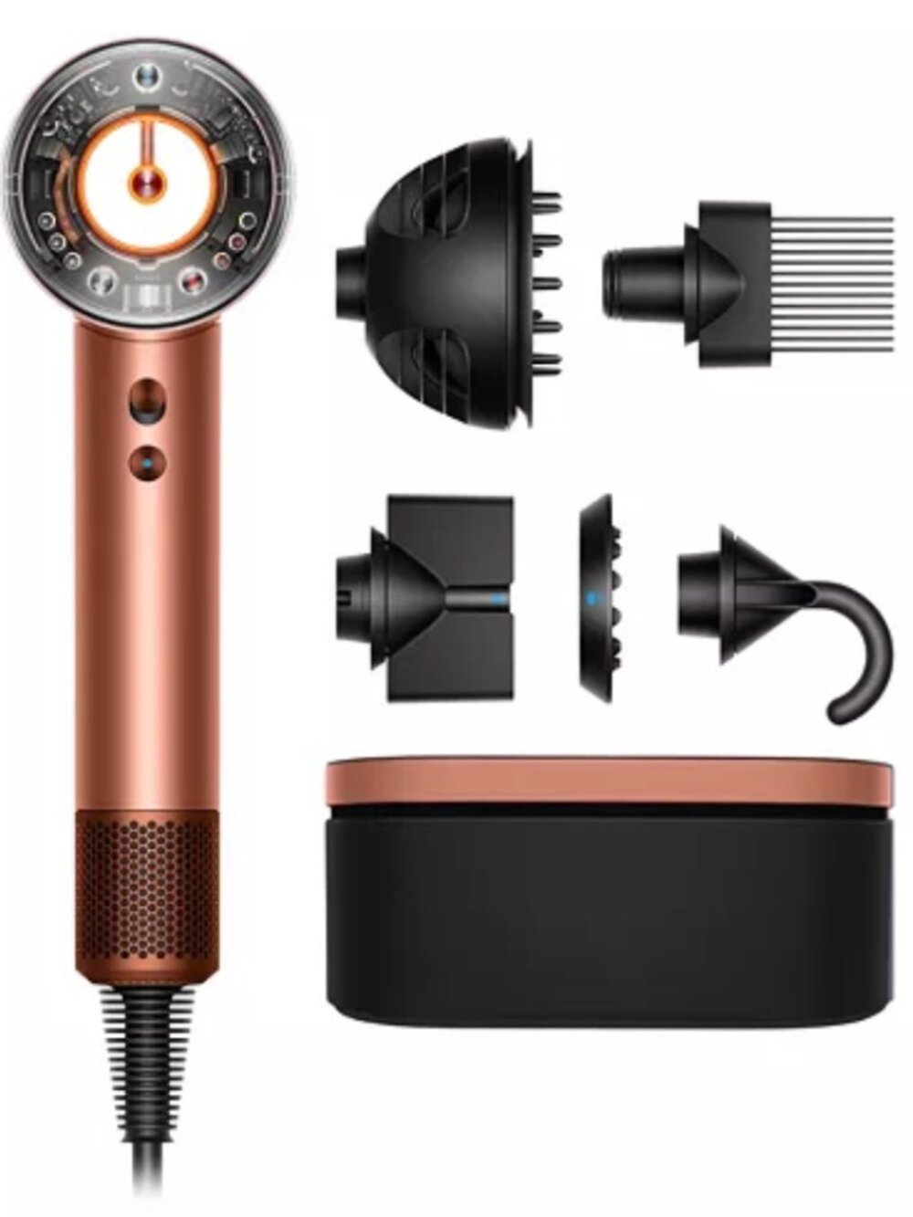Dyson Supersonic Nural Special Edition Amber Silk Hair Dryer + Case
